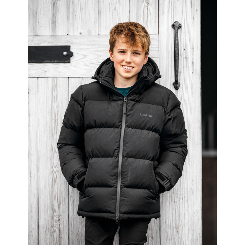 LeMieux Elite Young Men's Puffer Jacket - Black-5
